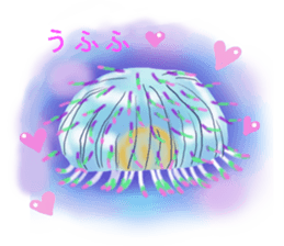 Feeling of the jellyfish sticker #6533884