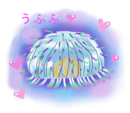 Feeling of the jellyfish sticker #6533884
