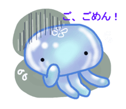 Feeling of the jellyfish sticker #6533892