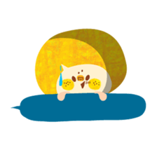 Boy and Blue bear5 sticker #6534540