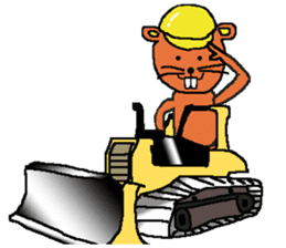 Building industry beaver sticker #6534706