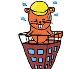 Building industry beaver sticker #6534711