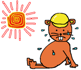 Building industry beaver sticker #6534721