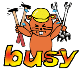 Building industry beaver sticker #6534739