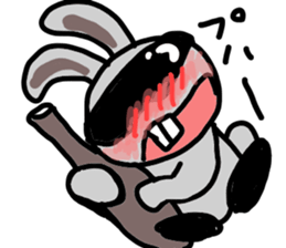 rabbit is wearing sunglasses sticker #6536152