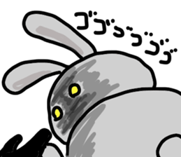 rabbit is wearing sunglasses sticker #6536162