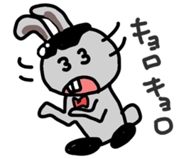 rabbit is wearing sunglasses sticker #6536163