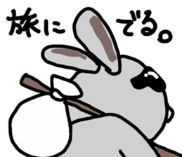 rabbit is wearing sunglasses sticker #6536183