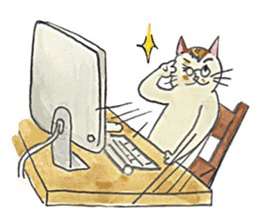 3 CATS CLUB sticker #6536598