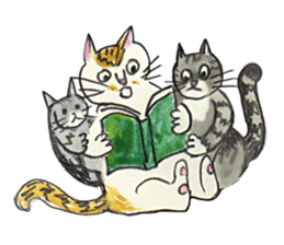 3 CATS CLUB sticker #6536608