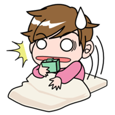 It is a female staff in the honorific. sticker #6537251