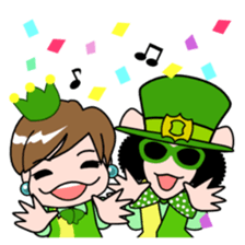 It is a female staff in the honorific. sticker #6537262