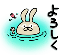 Summer rabbit sticker #6538618