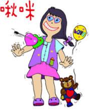 bottle girl sticker #6538625