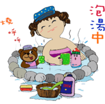 bottle girl sticker #6538644