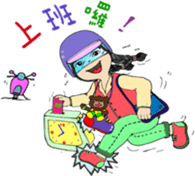 bottle girl sticker #6538653