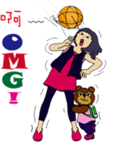 bottle girl sticker #6538660