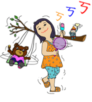 bottle girl sticker #6538661