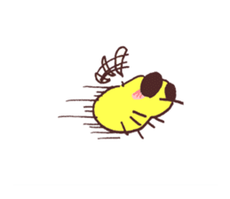 Honey bee & Bee fly sticker #6538825