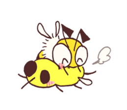 Honey bee & Bee fly sticker #6538830