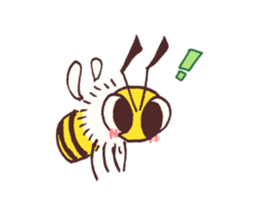 Honey bee & Bee fly sticker #6538848
