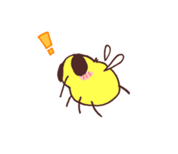 Honey bee & Bee fly sticker #6538856