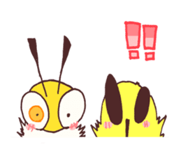 Honey bee & Bee fly sticker #6538860