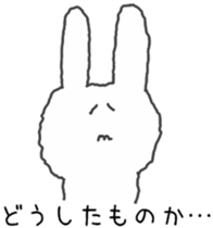 honesty rabbit sticker 4 sticker #6539273