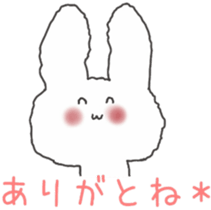 honesty rabbit sticker 4 sticker #6539285