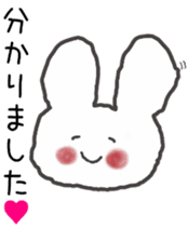 honesty rabbit sticker 4 sticker #6539289