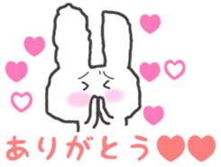 honesty rabbit sticker 4 sticker #6539293