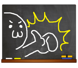 Black Board by gucchi sticker #6539408