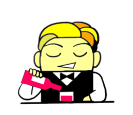 The bartender who heals sticker #6539591