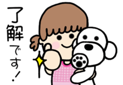 A boy and girl and a cat and dog sticker #6539752