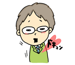 white-collar workers takachan 1 sticker #6539969