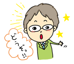 white-collar workers takachan 1 sticker #6539985