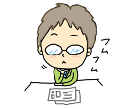 white-collar workers takachan 1 sticker #6540012