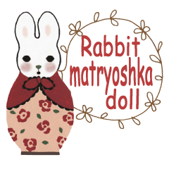 Bunny matryoshka doll
