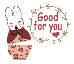 Bunny matryoshka doll sticker #6540387