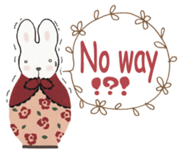 Bunny matryoshka doll sticker #6540392