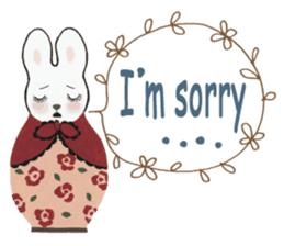 Bunny matryoshka doll sticker #6540395
