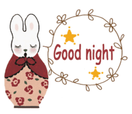 Bunny matryoshka doll sticker #6540405