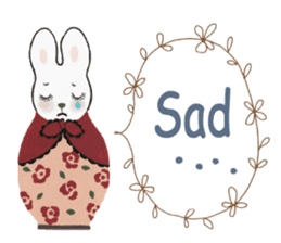 Bunny matryoshka doll sticker #6540408