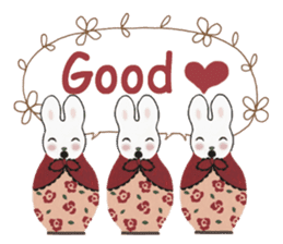 Bunny matryoshka doll sticker #6540411