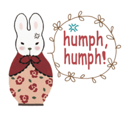 Bunny matryoshka doll sticker #6540415