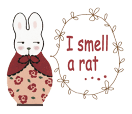 Bunny matryoshka doll sticker #6540418