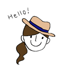 Sticker of a cute girl sticker #6540624