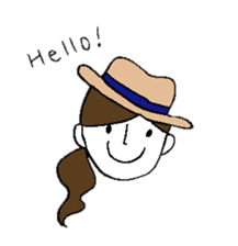 Sticker of a cute girl sticker #6540624