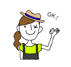 Sticker of a cute girl sticker #6540626