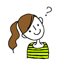 Sticker of a cute girl sticker #6540630